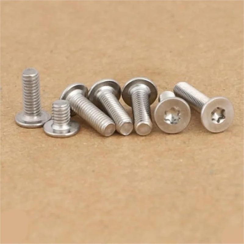 304 Stainless Steel Black Ultra Thin Low Profile Wafer Head Socket Cap Screws M6x16 10pcs - Image 3